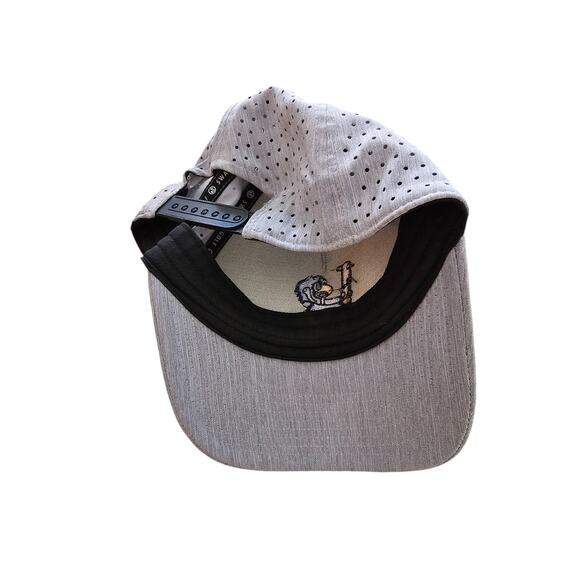 Kansas Jayhawks Snapback Vented Baseball Hat by Swannies Golf Gray - Picture 3 of 5